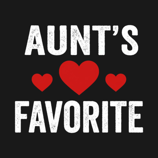 Aunt's Favorite Family Love Heart by ArtistTee ⭐⭐⭐⭐⭐