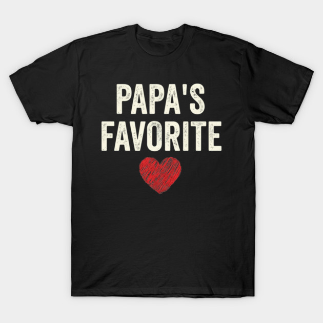 Papa's Favorite Father's Day Dad T-Shirt by ArtistTee ⭐⭐⭐⭐⭐