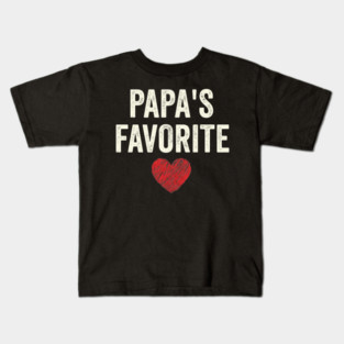 Papa's Favorite Father's Day Dad Kids T-Shirt