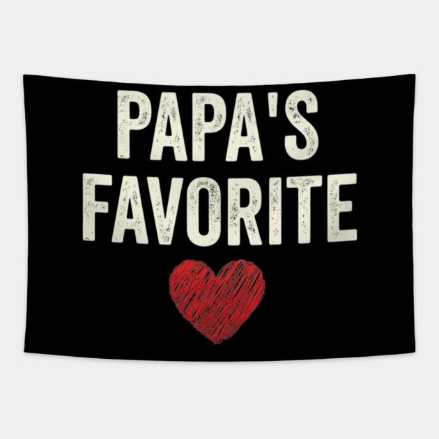 Papa's Favorite Father's Day Dad Tapestry by ArtistTee ⭐⭐⭐⭐⭐