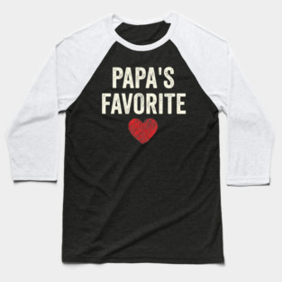 Papa's Favorite Father's Day Dad Baseball T-Shirt