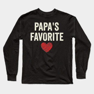 Papa's Favorite Father's Day Dad Long Sleeve T-Shirt