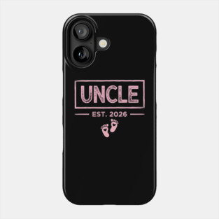 Uncle Est. 2026 Baby Announcement Phone Case