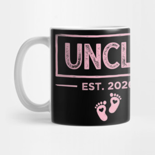 Uncle Est. 2026 Baby Announcement Mug