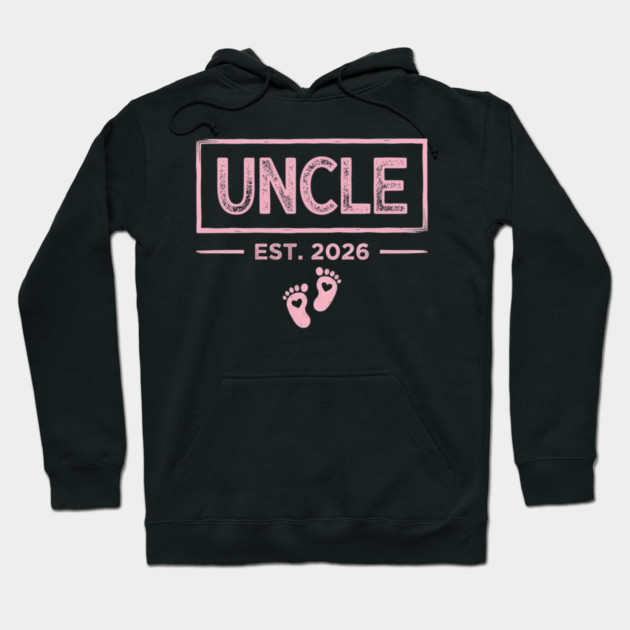 Uncle Est. 2026 Baby Announcement Hoodie by ArtistTee ⭐⭐⭐⭐⭐