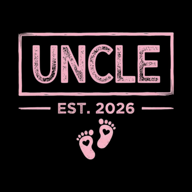 Uncle Est. 2026 Baby Announcement by ArtistTee ⭐⭐⭐⭐⭐
