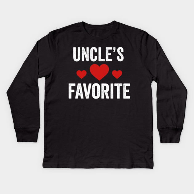 Uncle's Favorite Family Love Kids Long Sleeve T-Shirt by ArtistTee ⭐⭐⭐⭐⭐