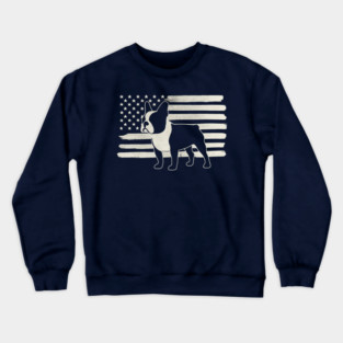 French Bulldog American US Flag Crewneck Sweatshirt