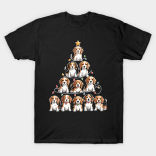 Funny Beagle Christmas Tree Dog Lovers T-Shirt