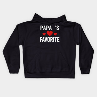 Papa's Favorite Father's Day Family Kids Hoodie