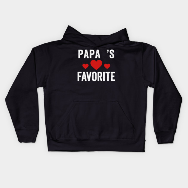 Papa's Favorite Father's Day Family Kids Hoodie by ArtistTee ⭐⭐⭐⭐⭐