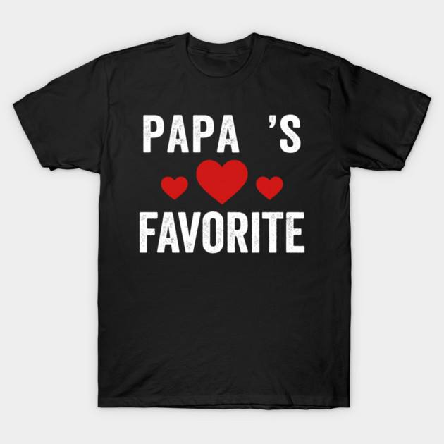 Papa's Favorite Father's Day Family T-Shirt by ArtistTee ⭐⭐⭐⭐⭐