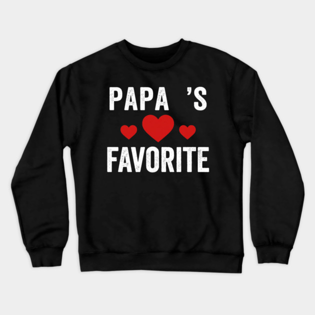 Papa's Favorite Father's Day Family Crewneck Sweatshirt by ArtistTee ⭐⭐⭐⭐⭐
