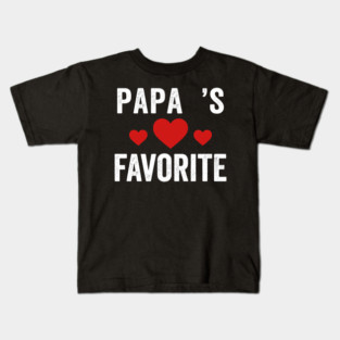 Papa's Favorite Father's Day Family Kids T-Shirt