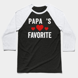 Papa's Favorite Father's Day Family Baseball T-Shirt