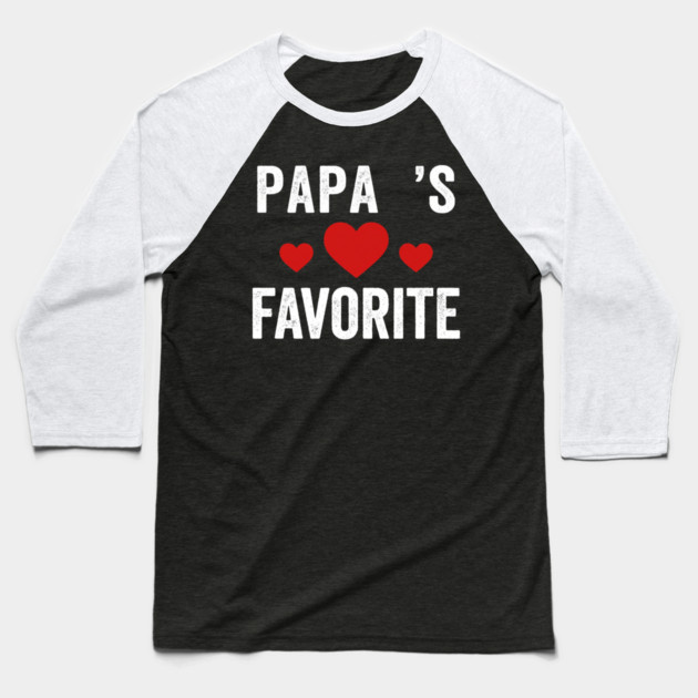 Papa's Favorite Father's Day Family Baseball T-Shirt by ArtistTee ⭐⭐⭐⭐⭐