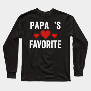 Papa's Favorite Father's Day Family Long Sleeve T-Shirt
