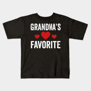 Grandma's Favorite Family Love Kids T-Shirt