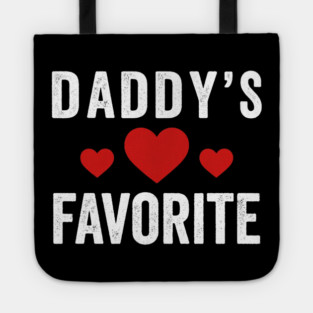 Daddy's Favorite Heart Love Family Tote
