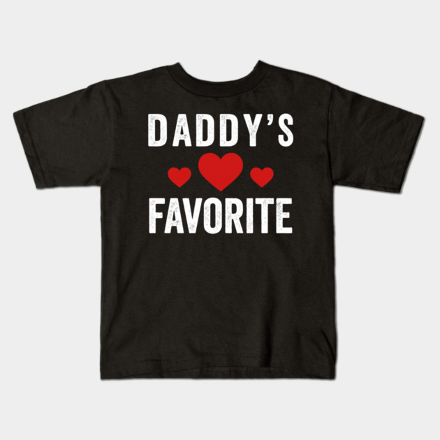 Daddy's Favorite Heart Love Family Kids T-Shirt by ArtistTee ⭐⭐⭐⭐⭐