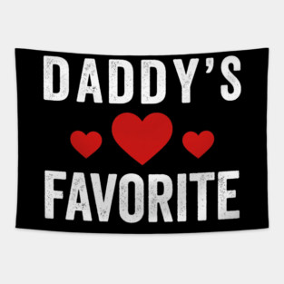 Daddy's Favorite Heart Love Family Tapestry
