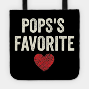 Pops's Favorite Father's Day Dad Heart Tote