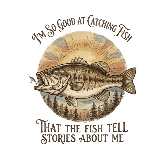 I'm So Good At Catching Fish That The Fish Tell Stories About Me by ArtistTee ⭐⭐⭐⭐⭐