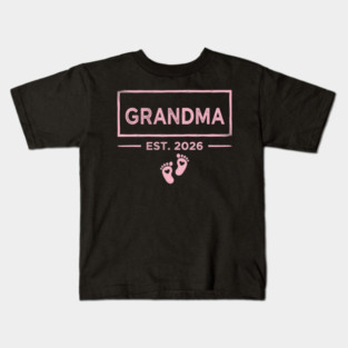 Grandma Est. 2026 Expecting Grandmother Kids T-Shirt
