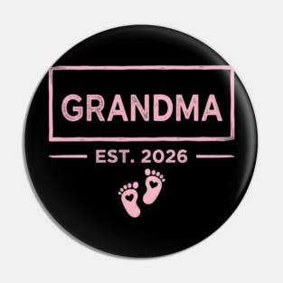 Grandma Est. 2026 Expecting Grandmother Pin