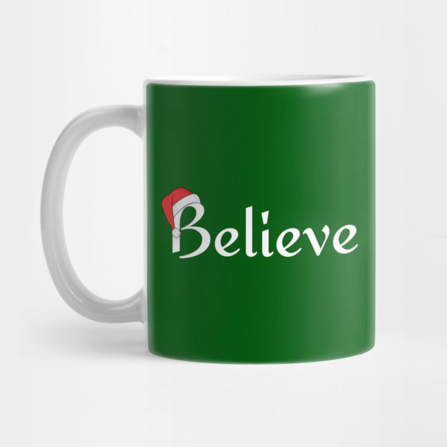 Believe Santa Hat by Creatifly Graphic Tees