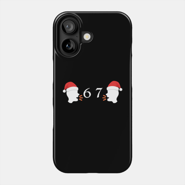 Santa Hat 67 Whisper Duo Phone Case by Creatifly Graphic Tees