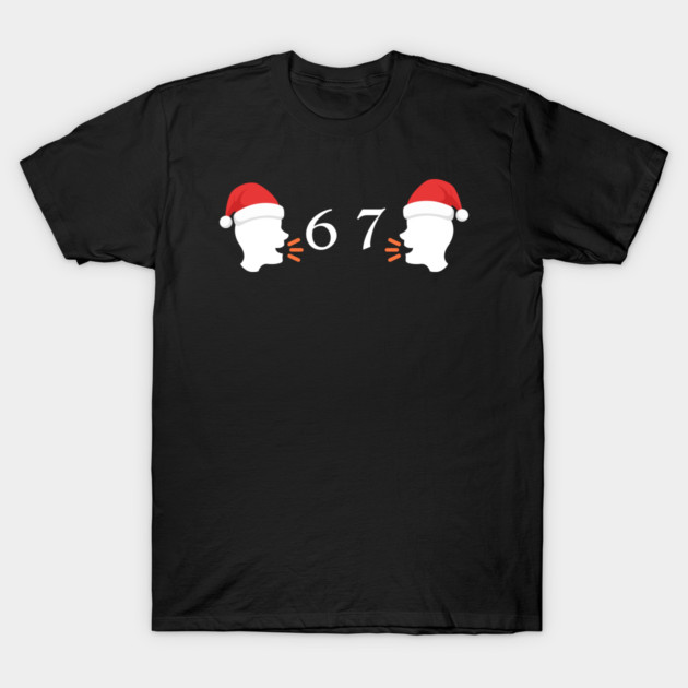Santa Hat 67 Whisper Duo T-Shirt by Creatifly Graphic Tees
