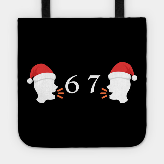 Santa Hat 67 Whisper Duo Tote by Creatifly Graphic Tees