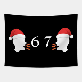 Santa Hat 67 Whisper Duo Tapestry