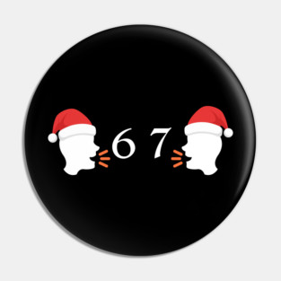 Santa Hat 67 Whisper Duo Pin