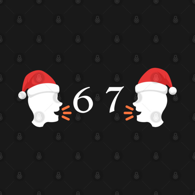 Santa Hat 67 Whisper Duo by Creatifly Graphic Tees