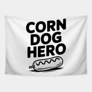 Corn Dog Hero Tapestry