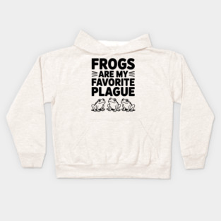 Frogs Are My Favorite Plague Kids Hoodie