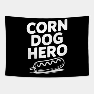 Corn Dog Hero Tapestry