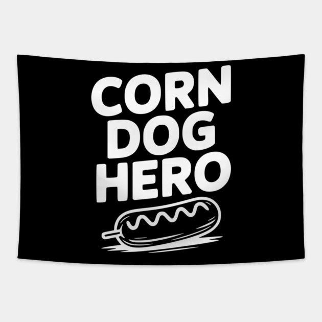 Corn Dog Hero Tapestry by Frank Ring