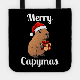 Merry Capymas Capybara Tote