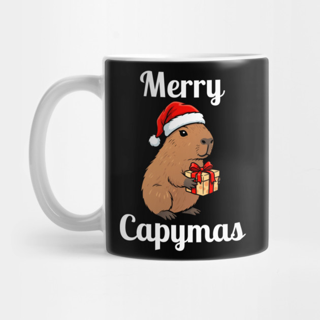 Merry Capymas Capybara by Creatifly Graphic Tees