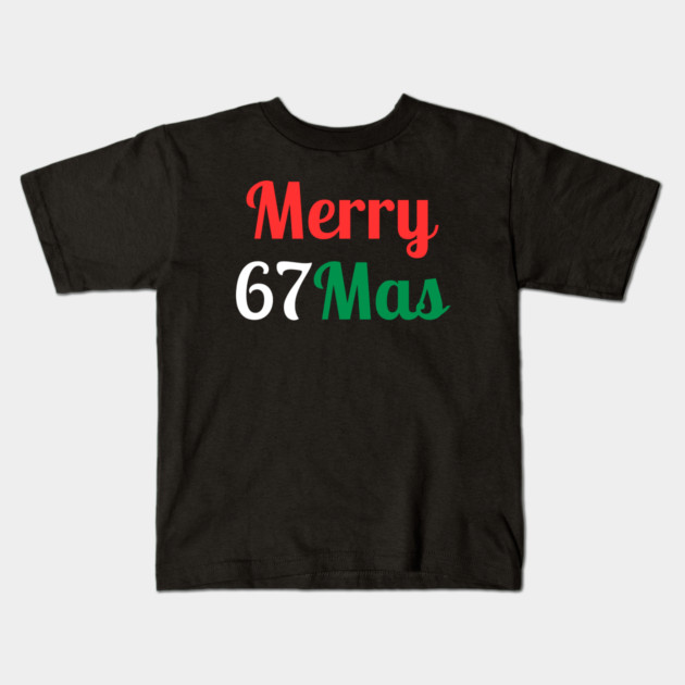 Merry 67Mas Kids T-Shirt by Creatifly Graphic Tees