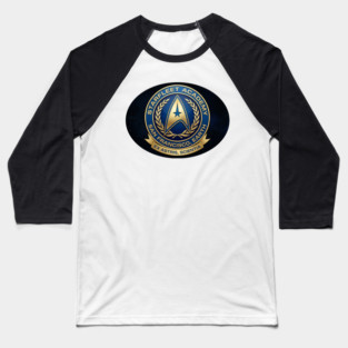 Star Fleet Academy Oval Baseball T-Shirt