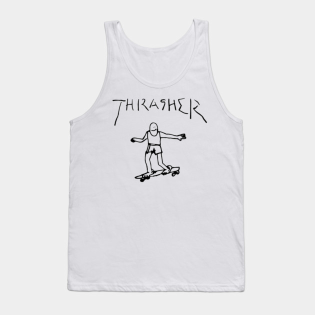 Thrasher Doodle Tank Top by Shit Post Hero
