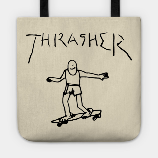 Thrasher Doodle Tote by Shit Post Hero