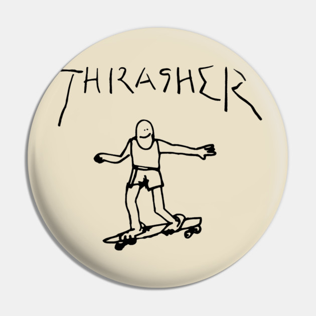 Thrasher Doodle Pin by Shit Post Hero