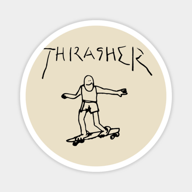 Thrasher Doodle Magnet by Shit Post Hero