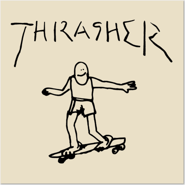 Thrasher Doodle Wall Art by Shit Post Hero