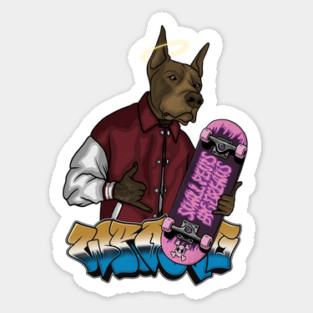 Crazy Dog with Holo Sticker